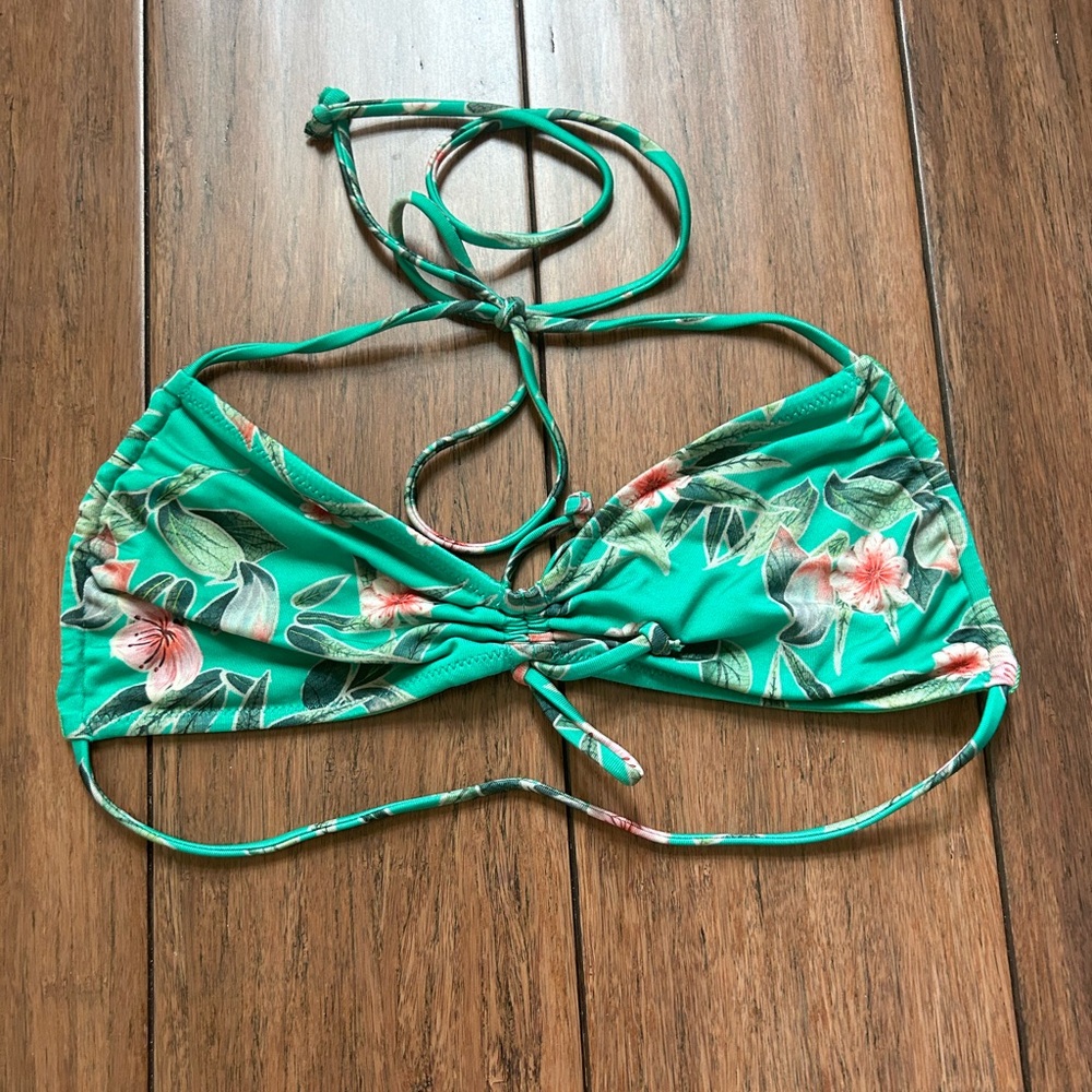 We Are HAH Swim Reversible Bikini Top | Leaf Me Alone & Green with Envy